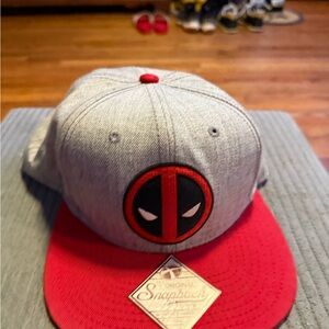 DC Comics Gray and Red Snapback Hat